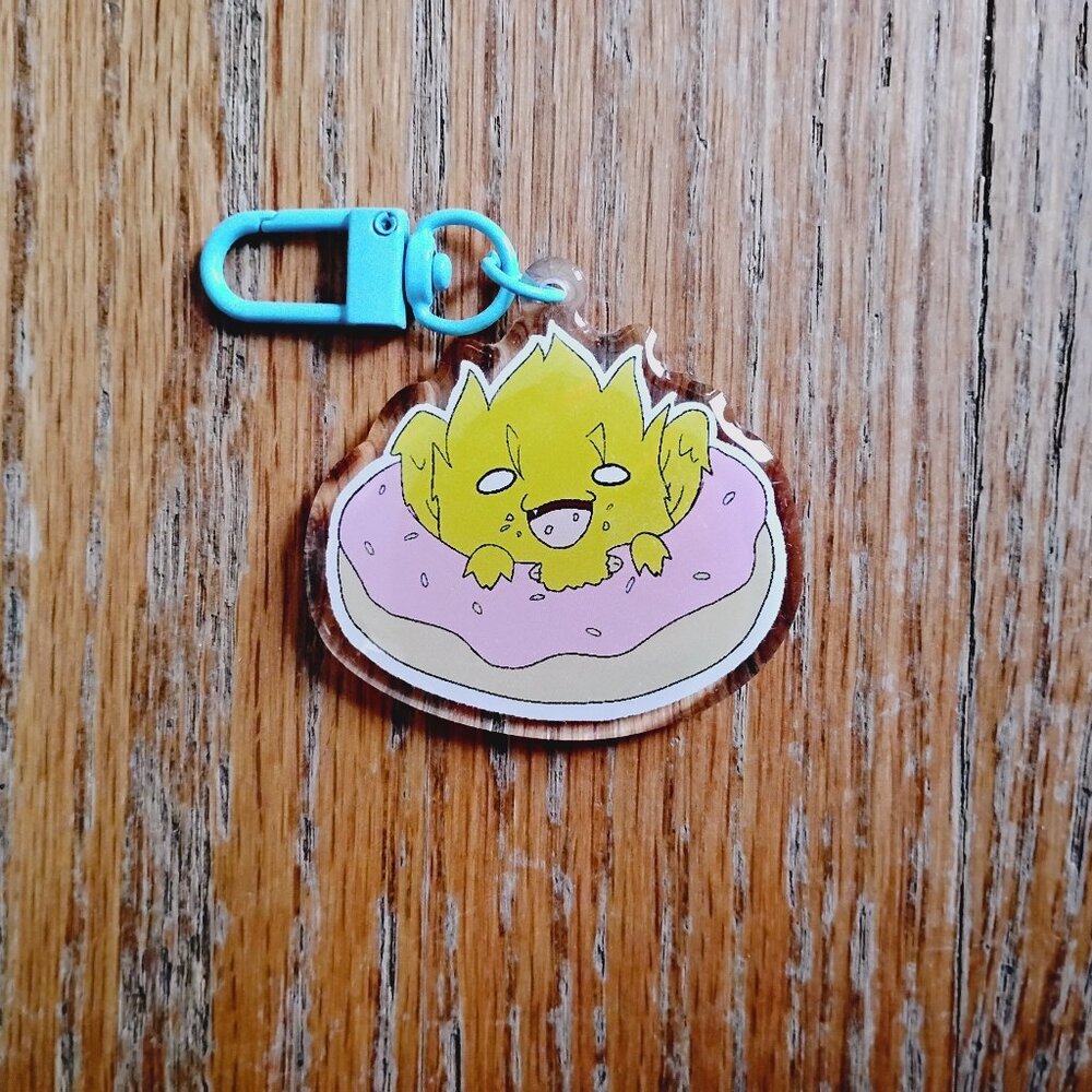Trigun Maximum (Trimax) Vash the Stampede Creature Donut Acrylic Keychain